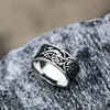 Vintage Viking Valknut Ring Nordic Dragon Pattern Rings for Men Fashion Amulet Bijoux Cadeaux