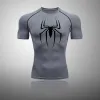 T-shirty Nowe sportowe koszulę Męsk Tshirt Fitness Krótka koszulka Szybka sucha ćwiczenie gimnastyczne Rajstopy Mięsień Koszulka Kompresyjna MMA