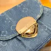 24SS Top Luxe handtas ontwerper denim zonsondergang grote ingot tas dames handtas onderarm tas crossbody tas schoudertas portemonnee 27 cm