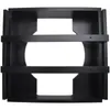 Kitchen Storage 10-Inch Paper Plate Dispenser Under Cabinet Bamboo Plates Holder Counter Vertical Black