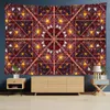 Tapisches Geometric Carpet Salon Room Velvet Bedroom tapis Tapestry Mur suspendu décor d'art fond esthétique