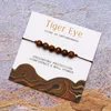 Strand Tiger Eye Stone of Empowerment Crystal Bracelet Natural Positive Energy Bijoux Protection Gift