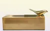 Vävnadslådor servetter Gilded Metal Tissue Box Fawn Decoration Box Magnet Adsorption Animal Serveins Organizer Dining Table Home Deco9221130