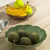 Plates Fruit Dish Pet Pet Transparent Servering Tray Stripe Design Lätt Snack Container Grade återanvändbar skål