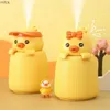 Humidifiers Cartoon cargo pet humidifier USB Plug-in Office Desktop Little Yellow Mini Spray Home Camera da letto Piccolo Regalo per studente