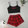 Accueil Vêtements Femmes Sleepwear mignon Cartoon Imprimé court set pyjamas Summer Sweet Sans Sans Sans Sans Sans Pyjamas V Shorts de maison Animal de maison