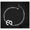 Łańcuch alfabet wisiorek stal nierdzewna link Bracelets Metal angielski litery para bransoletka dla mężczyzn Drop dostawa biżuteria dhmib