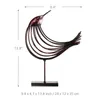 Decorative Plates Garden Wrought Iron Bird Ornaments Gift Crafts Metal Craft Wire Home Living Room Decoration Animal Shap