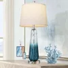 Tafellampen voor woonkamer met aanraakregeling 3-weg dimbaar bed 2 USB Ports Modern Glass Nightstand Lamp