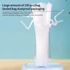 Tazas desechables pajitas 100pcs plástico para beber flexible bebida curvada bebida flexible tubo de vajilla accesorios de fiesta de boda de paja