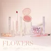Florette ilk öpücük hediye kutusu seti dudak glaze çiçek jöle aynası su geçirmez ruj şeffaf allık göz farı göz farı Kore makyajı 240411