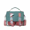 Bolsas de noite bolsa pequena contraste japonês cor retro aluno crossbody fofo coreano um ombro feminino ib095