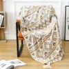 Blankets Acrylic Throw Cozy Multi Color Boho Style Sofa Blanket Nordic Summer Knitted Nap Air Conditioning And Throws