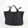 أكياس الكتف Willsranin Women's Canvas حقيبة يد سوداء عالية الجودة حقيبة فردية رجع