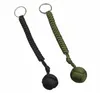 Outdoor Steel Ball Security Protection Bearing Self Defense Rope Lanyard Survival Tool Key Chain Multifunctional Keychain Bracelet8081662