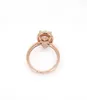 Hurtowy pierścień-nerdrop 925 Sterling Srebrne Różowe Złoto z oryginalnym pudełkiem na p biżuter