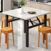 Stockage de cuisine Table carrée pliante simple barbecue extérieur moderne pour les dortoirs de ménage