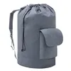 Laundry Bags Canvas Backpack Large Bag With Straps Duffle Laundromat For Dorm Room Apartment Camping
