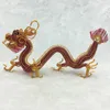 Dekorative Figuren exquisite Drachenskulptur Ornament Chinese Figur Miniatur Zodiac Craft für Auto -Heimbüro Bunt