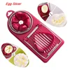 2 I 1 Multifunktionell äggskivare Rostfritt stål Cutter Sectioner Mold Flowersrape Luncheon Meat Kitchen Gadgets 240407