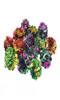 6st Lot Diameter 5cm Mylar Crinkle Ball Cat Toys Interactive Colorful Ring Paper Pet Toy for Cats Kitten1301o3064442