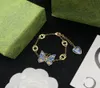 Designers de colares pendentes femininos g letra jóias de luxo masculino de borboleta de borboleta de bracelete Casamento de festas formais PremiU6032330