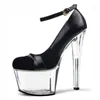 Dance Shoes Patent Leather Sexy Stage 17 Cm High Heels Model Banket Pole Performance