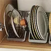 Kitchen Storage Dish Rack Drainboard Smooth Edge Anti-slip Drainer Stable Multi Layer Transparent Shelf For Dining Room