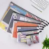 wholesale Mesh Zipper Pouch Document Bag Letter Size/A4 Size Zip File Folders Waterproof Plastic Envelopes Folders