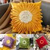 Pillow 3d Sunflower Handmade Velvet Throw In Bedroom Living Room Small Daisy Flower Home Sofa