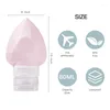 Бутылки для хранения заполненное бутылочное сердце Diamond Split Spell Silicone Lotion Shampoo Squeeze Tube Contaber Portable пустое 80 мл