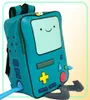 Adventure Time with Finn and Jake backpack CN BMO schoolbag Beemo Be more Cartoon Robot Highgrade PU Green4266765