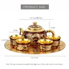 Чайные наборы шестисекционных наборов европейского дракона - Phoenix Tea Luxury Metal Teapot /Teacup Комбинированный гостиная