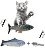 30CM Pet Cat Toy USB Charging Simulation Electric Dancing Moving Floppy Fish Cats Toy For Pet Toys Interactive Dog Drop4684466