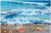 Обои пляжные фрески пола в 3D водонепроницаемой индивидуальности