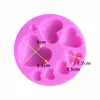 Baking Moulds Love Heart Round Ball Silicone Mold DIY Colorful Sweet Bead Fondant Chocolate Candy Paste Cake Decorating Tool Molds