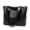 Shoulder Bags Women Fashion Korean Simple Large Capacity Tote Bag Soft Faux Leather Bolso Mujer