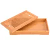 TEA TRAYS 1PC TRAY PORTABLE BAMBUS Kinesisk gongfu -bord som serverar vatten hloder hembestick