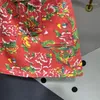 Spódnice moda Big Flower Printing and Farbing Denim Spódnica dla kobiet 2024 Summer High tali