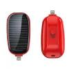 Anneaux portables Solar Keychain Mini Banque de charge d'urgence Logo Logo imprimé Outdoor Mobile Power Crossborder Gift