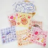 Present Wrap Bear Candy Bag Cartoon Transparent Plastic Self-Hehesive Cookie Opp Wedding Birthday Party Decor Diy Pouch