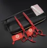 Whole 55quot60quotPurpleDragon Professional Hair Scissors set Cutting Thinning scissors barber shears S3961256445