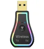 Ambient Light USB Bluetooth 50 Senderempfänger 35mm Aux Stereo Music Wireless Adapter für PC -TV -Kopfhörer CAR2315298
