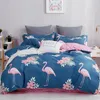 Bedding Sets Denisroom Pink Polka Dot Pattern Bed Linens White Duvet Cover Set Girls Sheet DF85#