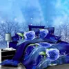 Beddengoed sets Juego de Funda EDREDN Almohada Cama Tamao Doble Reina Rey Rey Flor Rosa 3d 30