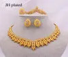 Ethiopia Jewelry sets for women gold necklace earrings Bracelet ring Dubai African Indian bridal wedding set gifts collares 2011301972748