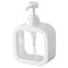 Liquid Soap Dispenser Clear Bottle Simple Square Transparent Push-Type Lotion Empty Travel Portable Hand