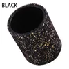 Förvaringslådor Makeup Brush Bucket Cosmetics Holder Black/Pink Round PU Glitter PEP POT DECKTOP CONTAINER