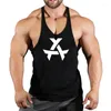 Tobs de débarquement masculin 2024 Bodybuilding Brand Jogger Gym Sonnlet Top Top Vest Shirt Sans Sans Fitness Coton pour hommes