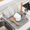 Porte-plats de rangement de rangement de rangement de rangement draineur de bol de table de table de vaisselle séchage de séchage d'organisateur de vaisselle à la maison à la maison